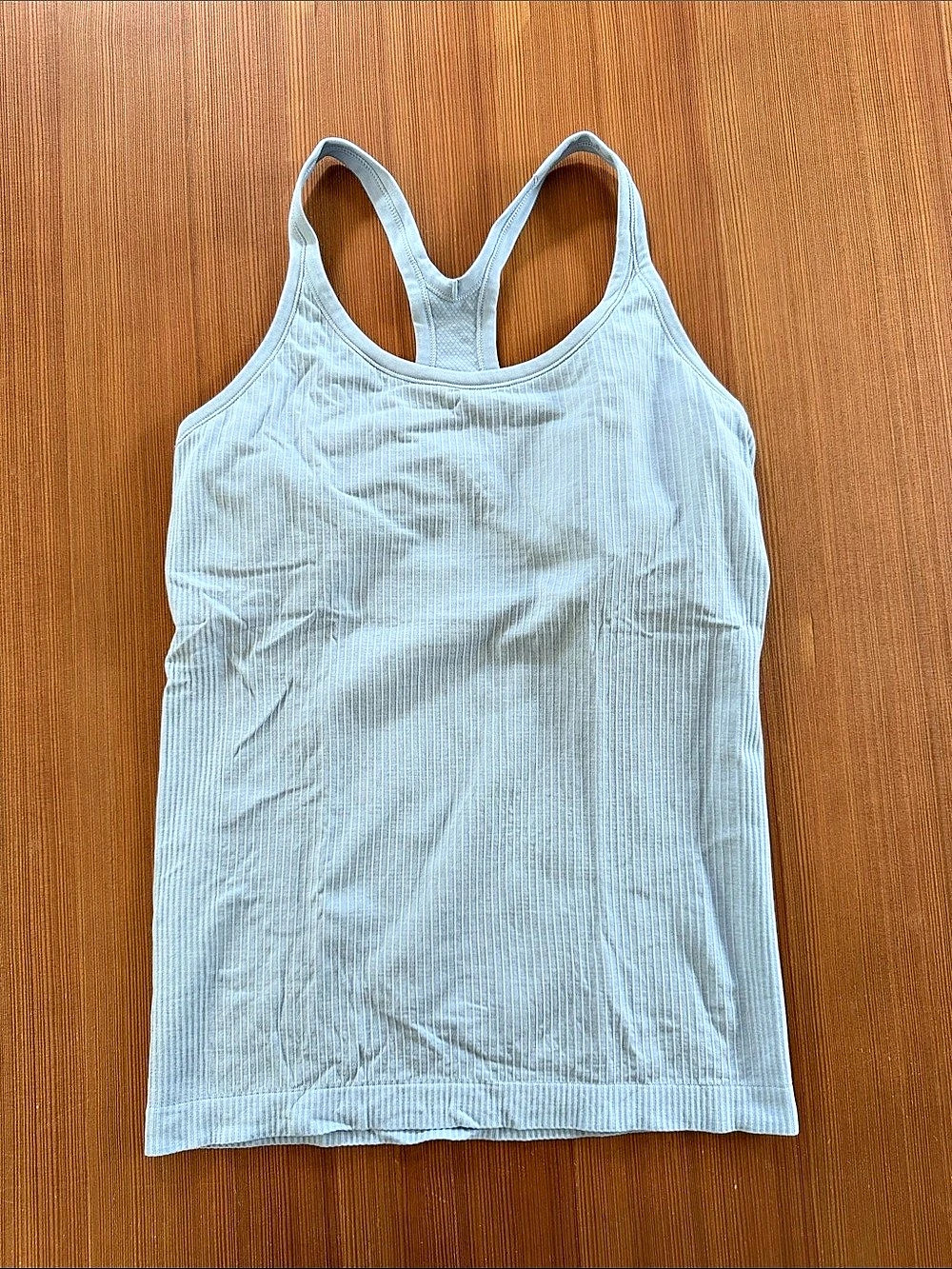 lululemon Ebb to Street Tank Ribbed Blue Size 10